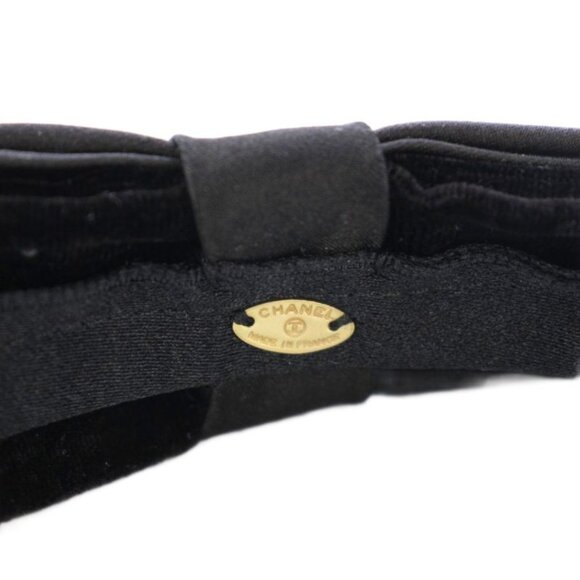 Chanel Headband Ribbon Velvet Black TK Shoulder Bag main image 5